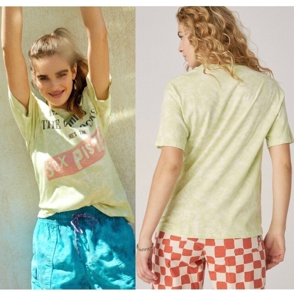 NWT DAYDREAMER Sex Pistols Never Mind The Bollocks 70s Acid Wash Album Tee XS - Picture 3 of 11